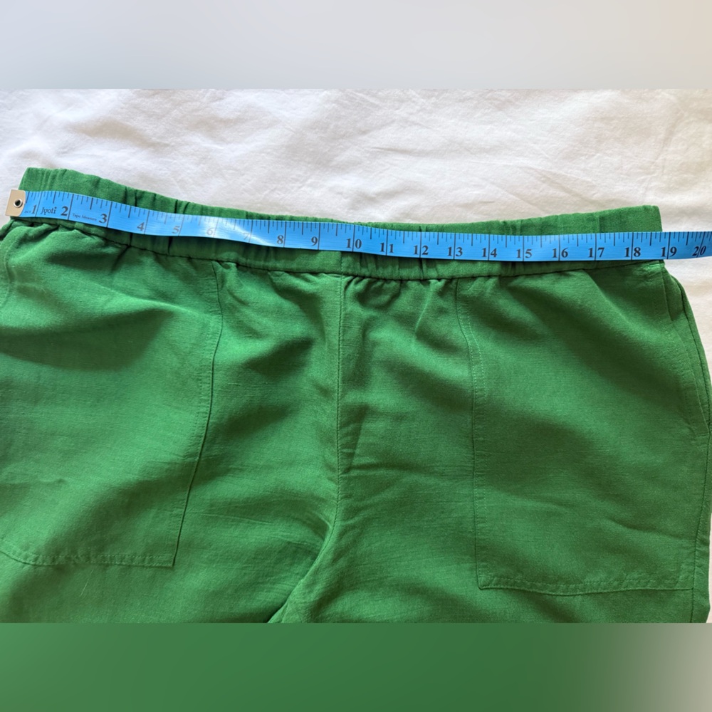 J. Jill Green Linen Blend Pants EUC! - Picture 9 of 9